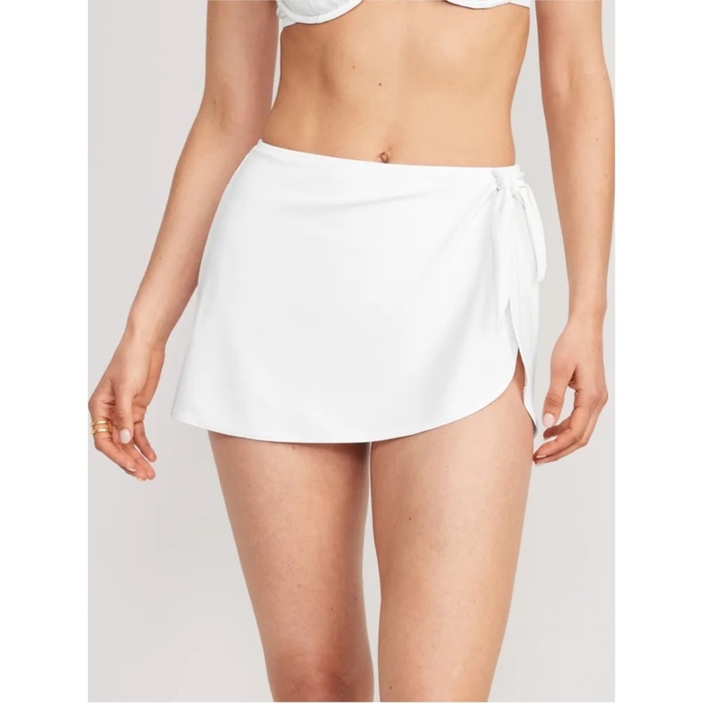 NWT Old Navy High-Waisted Wrap-Front Sarong Swim Skirt